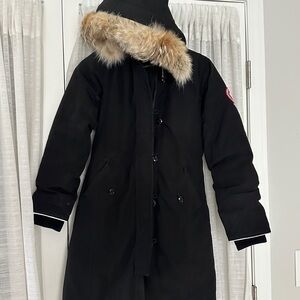 Canada Goose Black Ski Jacket with Fur Hood